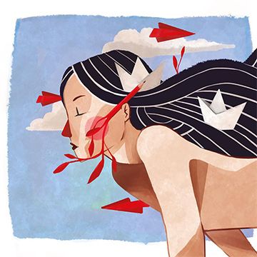 Breathing, illustrazione di Carla Tomaino per Cose Belle Contest d'illustrazione 2017