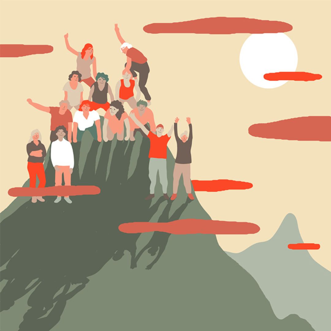 Siamo una montagna, illustrazione di Michela Nanut per Cose Belle Contest d'illustrazione 2021