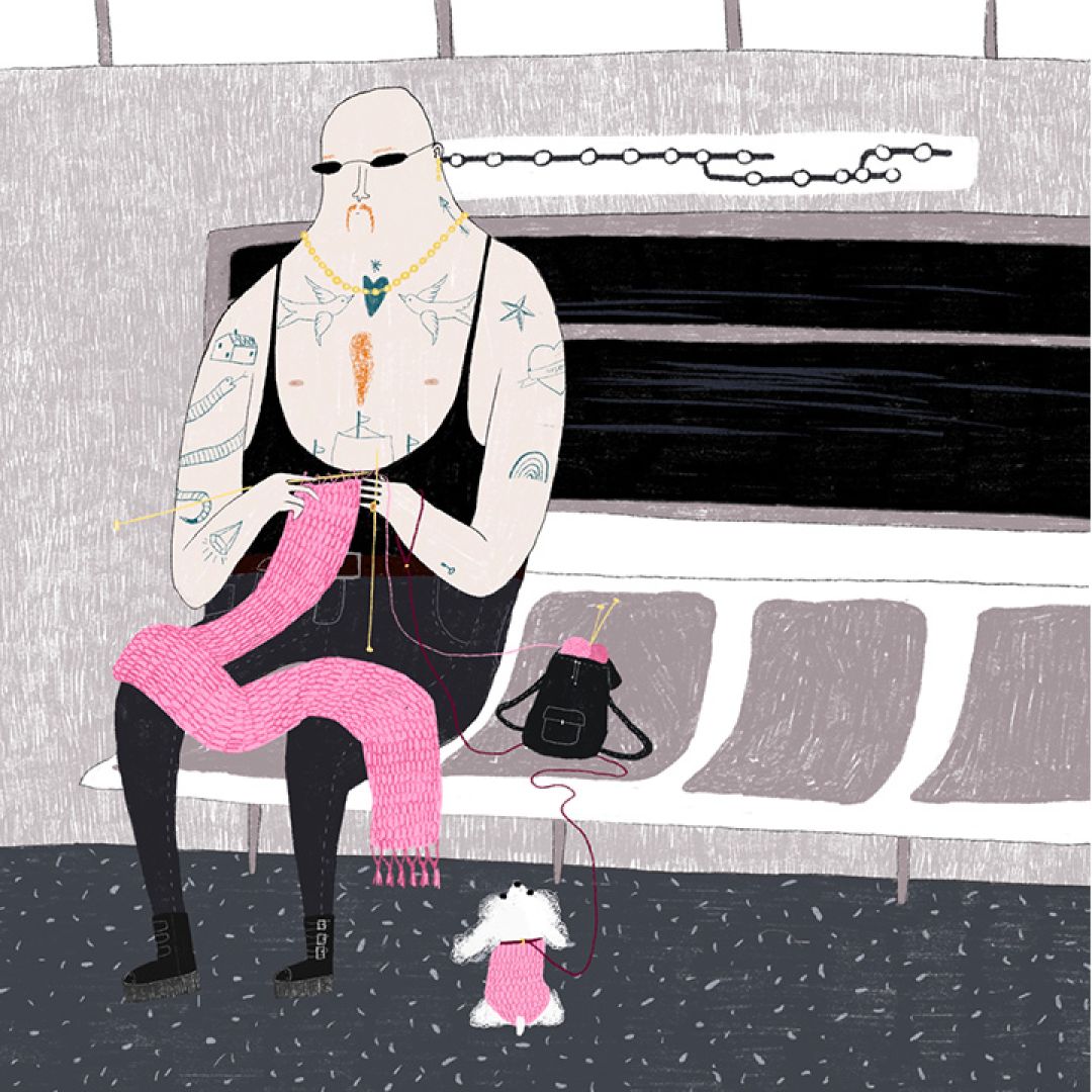 Il rosa sta bene su tutto, illustrazione di Letizia Battisti per Cose Belle Contest d'illustrazione 2023
