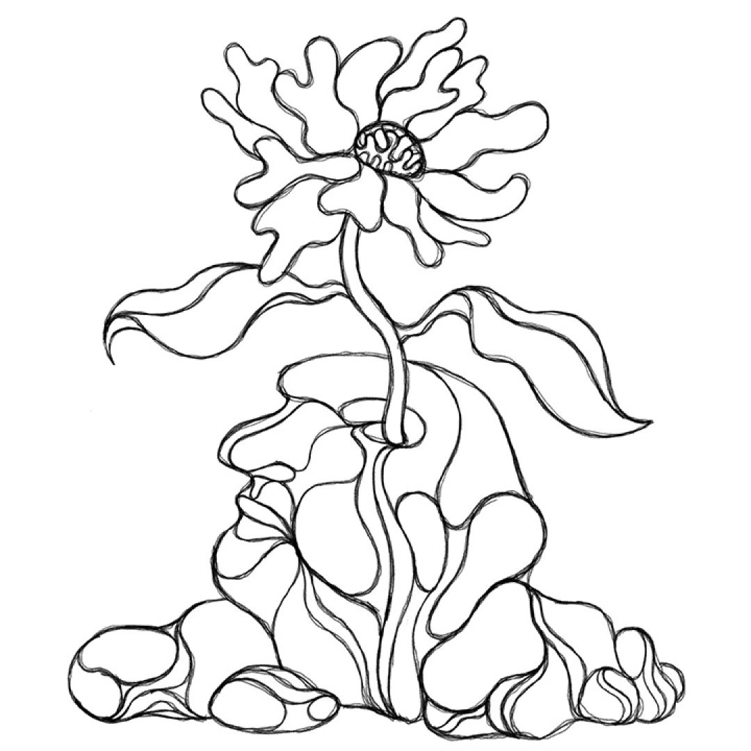 Uno dei fiori, illustrazione di Lorenzo Griguoli per Cose Belle Contest d'illustrazione 2023
