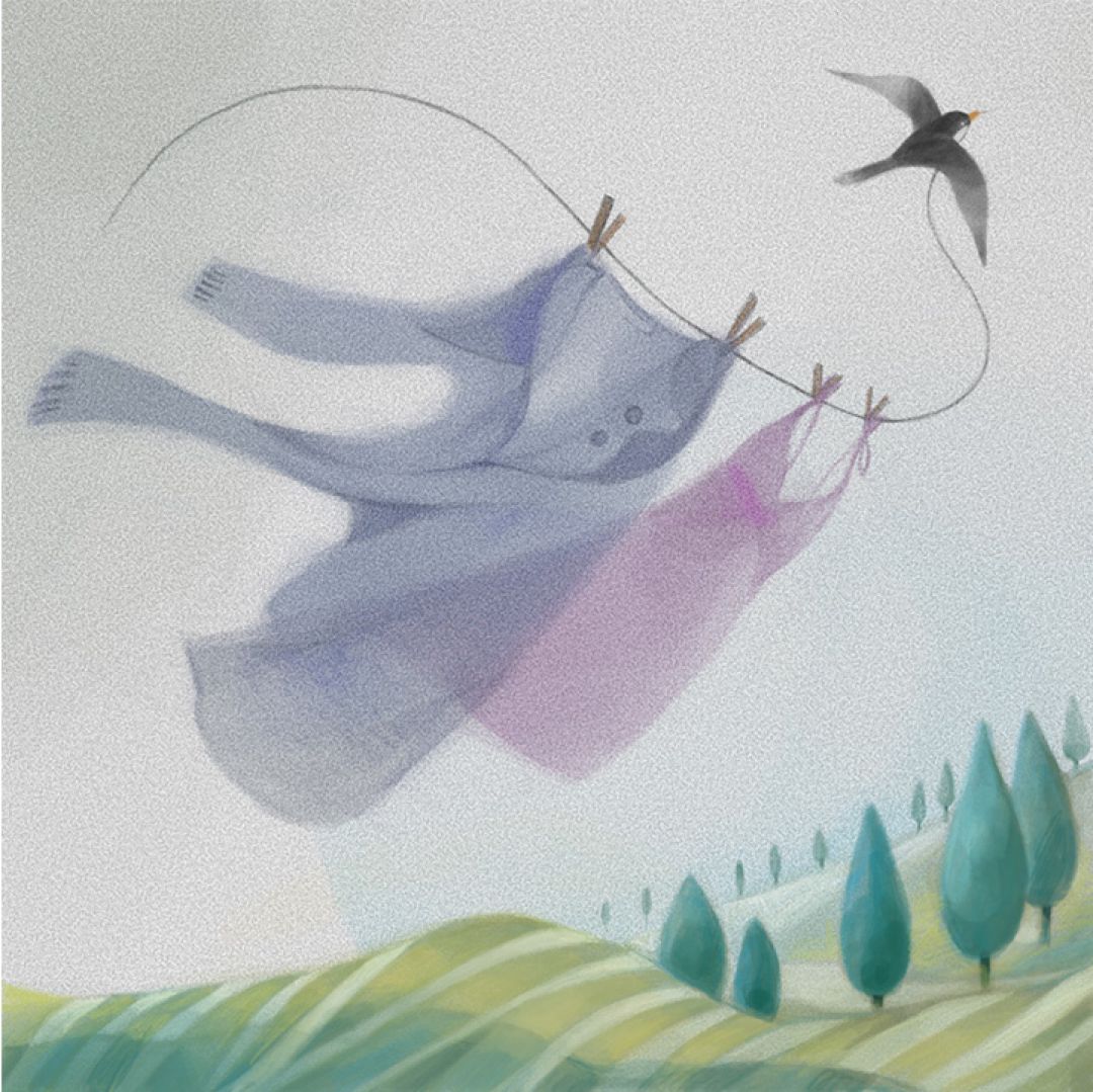 Come un battito di ali, illustrazione di Cristina Calderoni per Cose Belle Contest d'illustrazione 2023