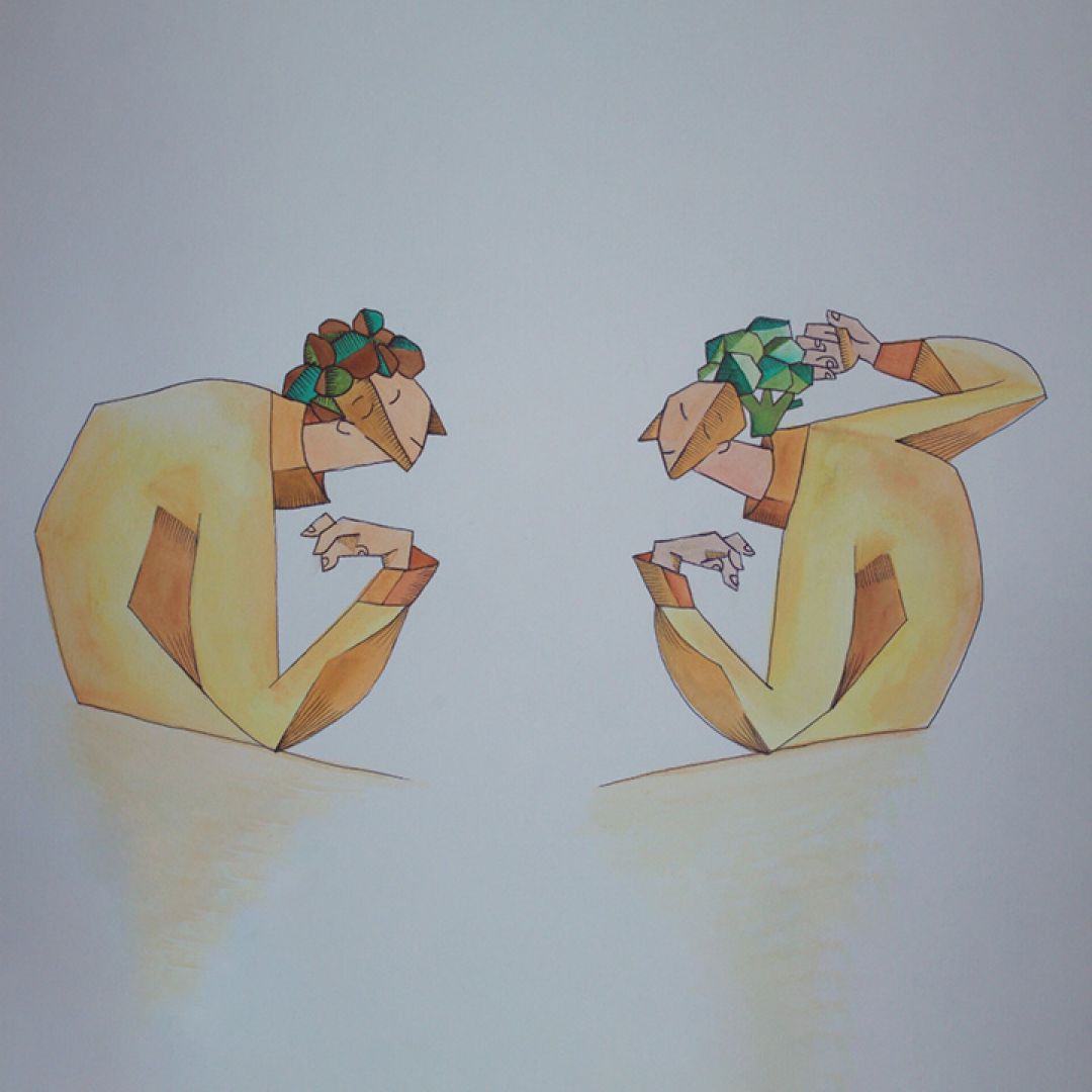 Fruttaiolo, illustrazione di Anna Corradi per Cose Belle Contest d'illustrazione 2021
