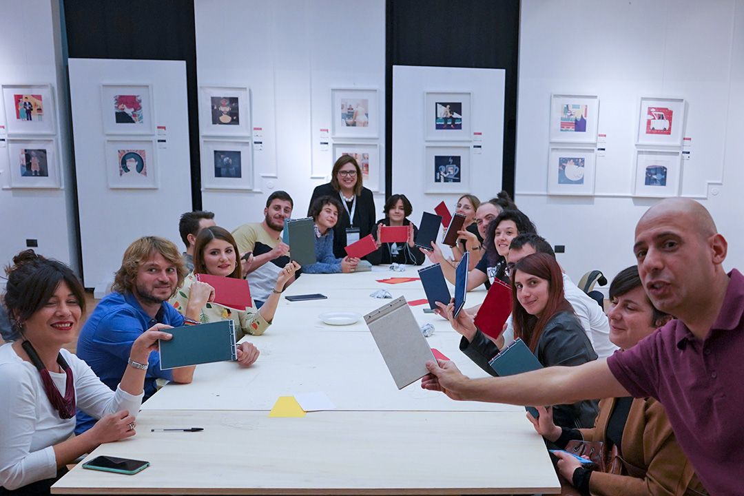 Legatoria artigianale, Tavolo creativo a cura di Angelo Gradilone, durante Cose Belle Festival